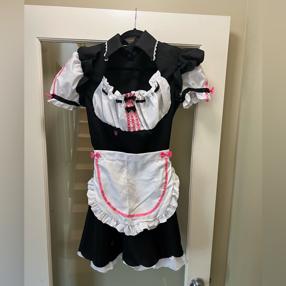 Anime Chocolate Vanilla Cos Lolita Dress Cute Cat Neko Cosplay Maid Dress - Picture 3 of 7